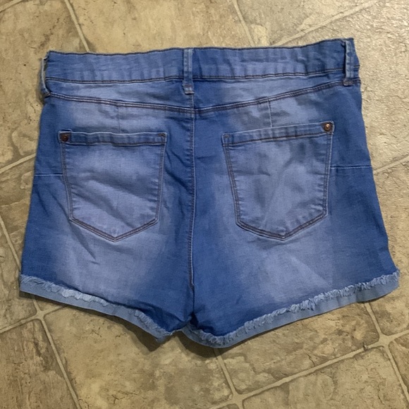 High Rise Jean Shorts - Picture 2 of 3
